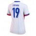 Maillot de foot France Youssouf Fofana #19 Extérieur vêtements Femmes Europe 2024 Manches Courtes